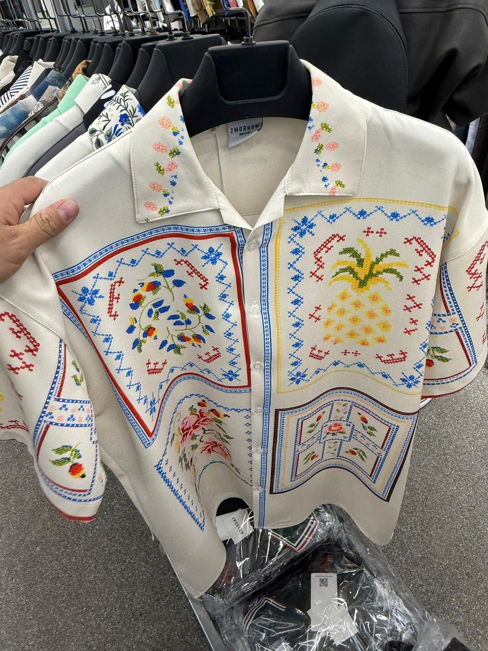 Cream Tapestry Shirt