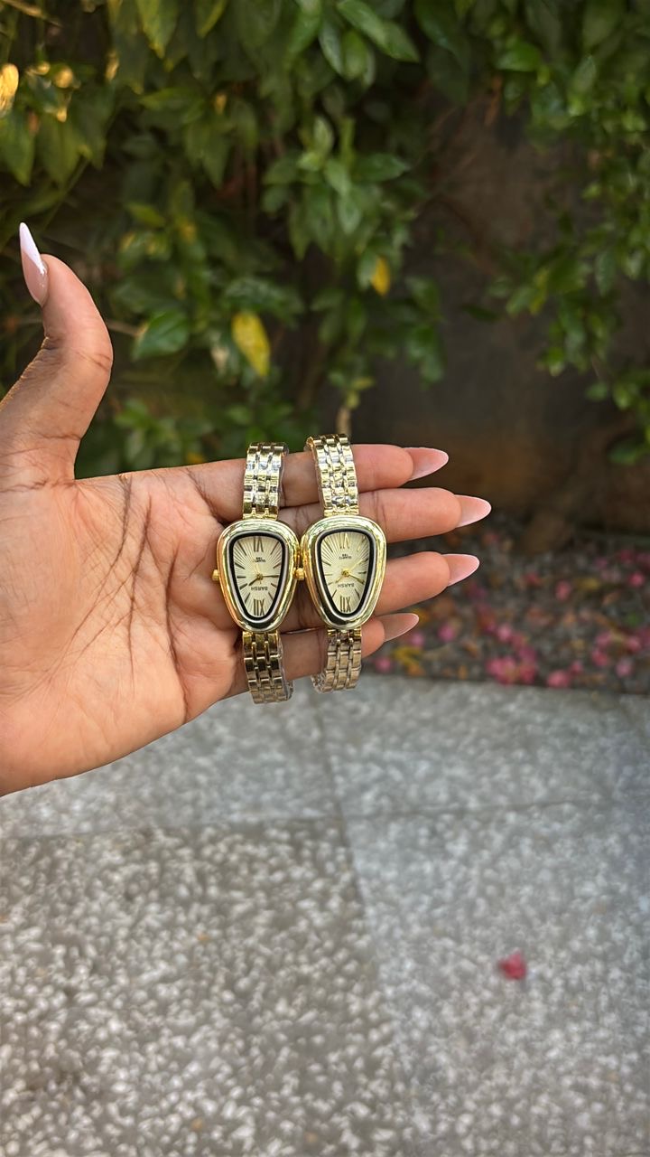 Teardrop Gold Wristwatch