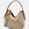 Topstitch Mini Tote Shoulder Bag