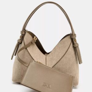 Topstitch Mini Tote Shoulder Bag