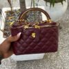 Burgundy Vanity Bag