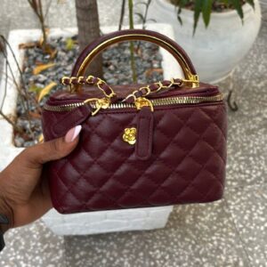 Burgundy Vanity Bag