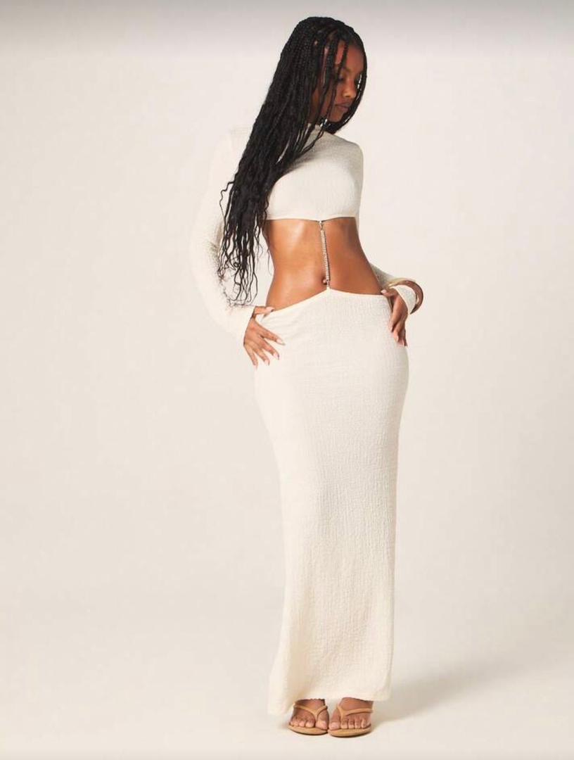 Textured Maxi Dress