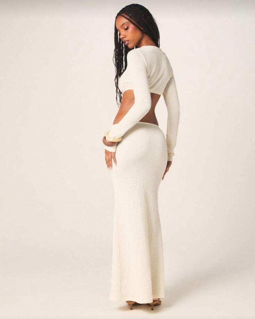 Textured Maxi Dress