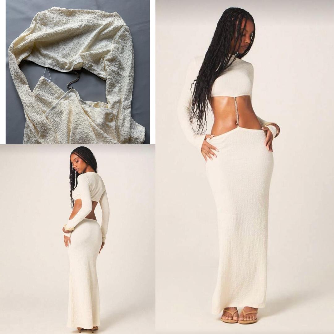 Textured Maxi Dress