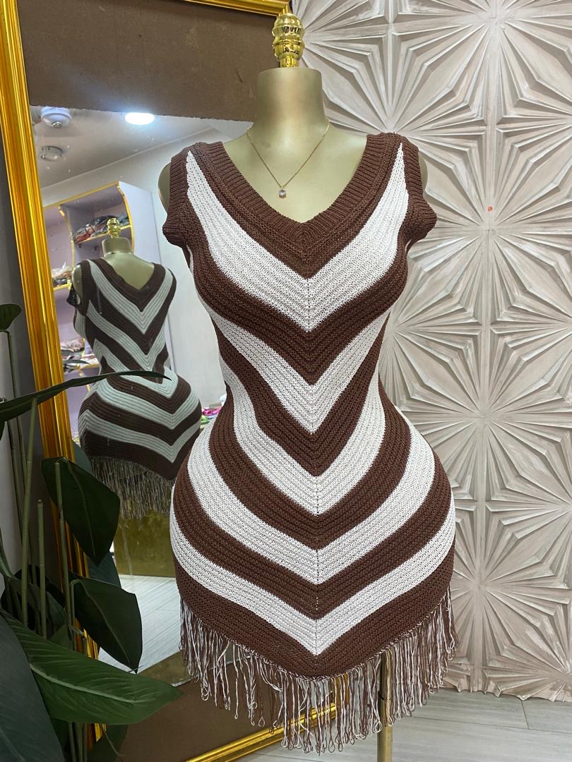 Chevron Fridge Knit Mini Bag
