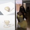Heart Shape Acrylic Clutch