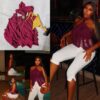 Luxe Ruffle Trim Top