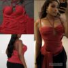 Red Halter Neck Top