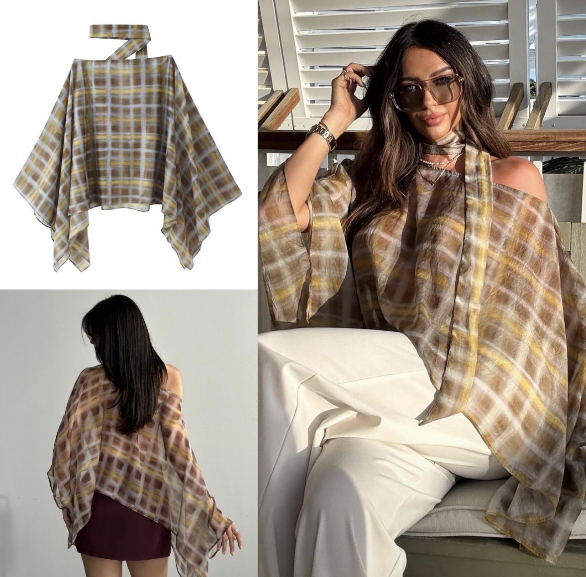 Zara Loose Off Shoulder Long Shirt