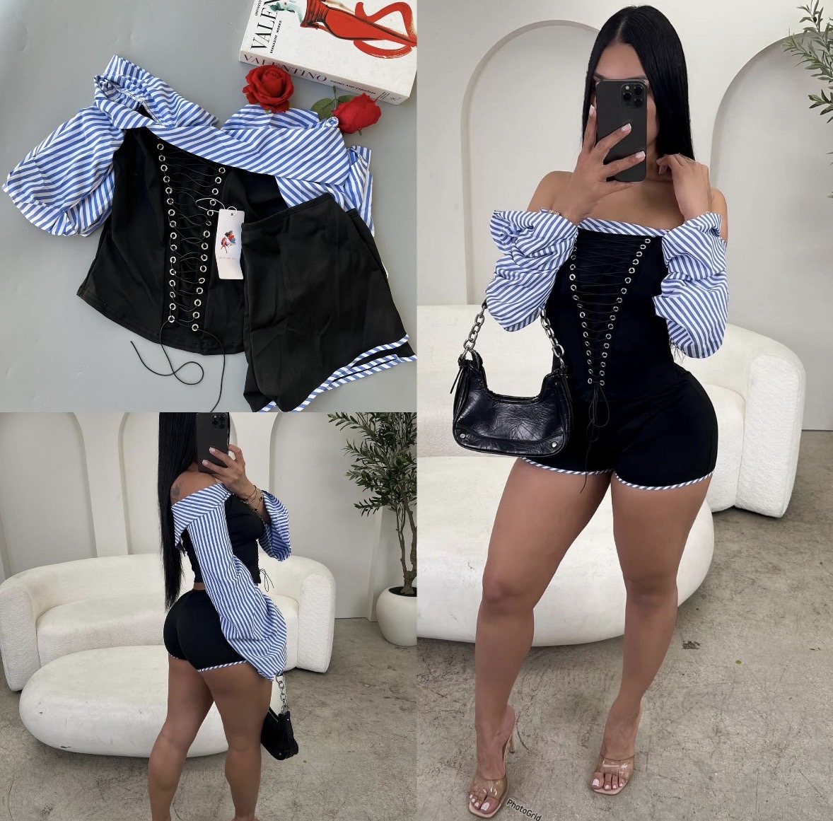 Co-ord Laceup Set
