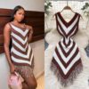 Chevron Fridge Knit Mini Bag