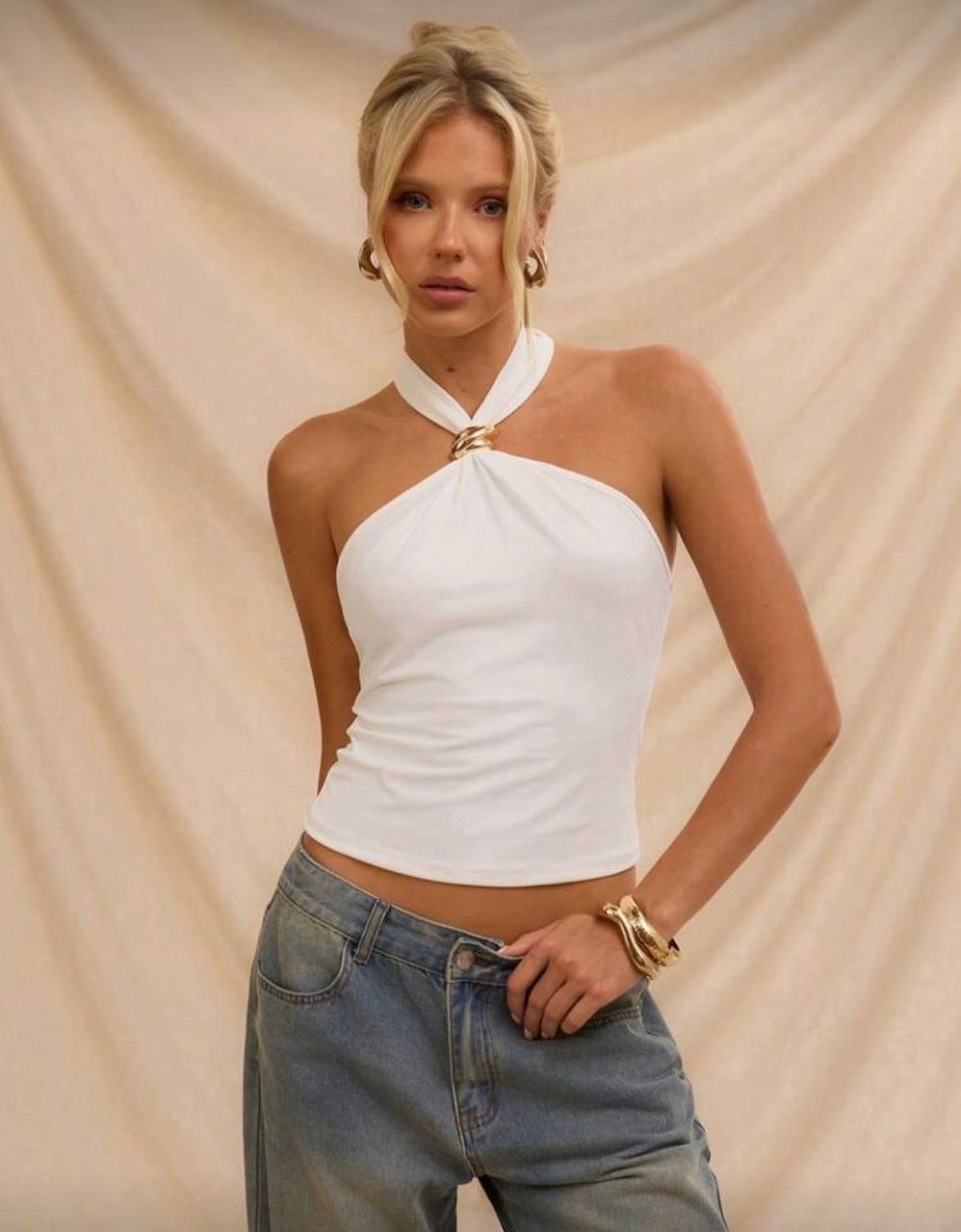 Ring halter Top