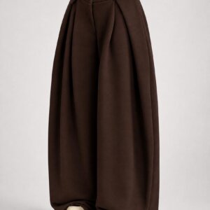 Pleated Wide-Leg Joggers