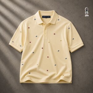 Cotton collar polo