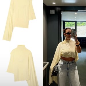 High Neck Asymmetrical Top