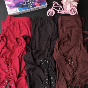 Lace up Capri Set