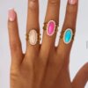 Oval Halo Rings