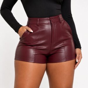 Faux Leather Short
