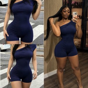 Asymmetric Shoulder Romper