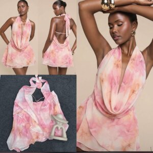 Backless Ruffle Dress