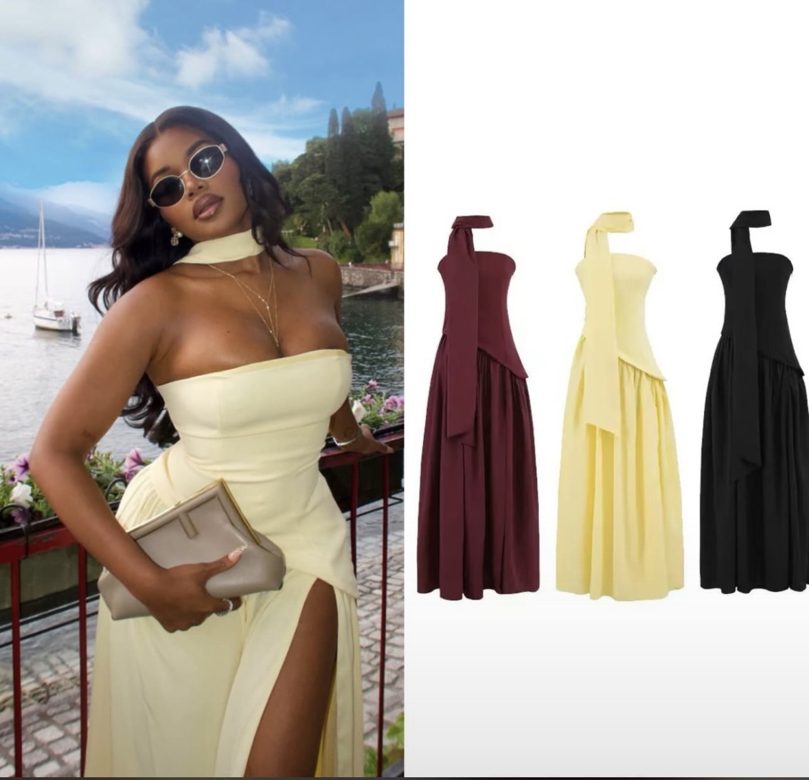 Halter neck Scarf Dress