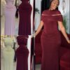 Highneck Pleated Maxi Dress