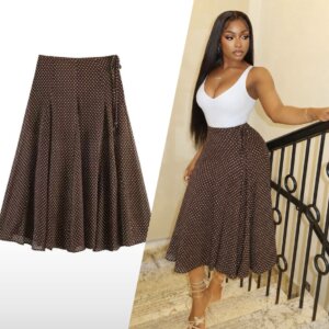 Polka Dot Flare Skirt