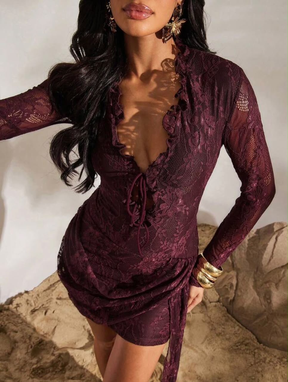 Sexy Lace Mini Dress