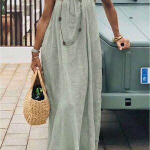 Sleveless Linen Maxi Dress