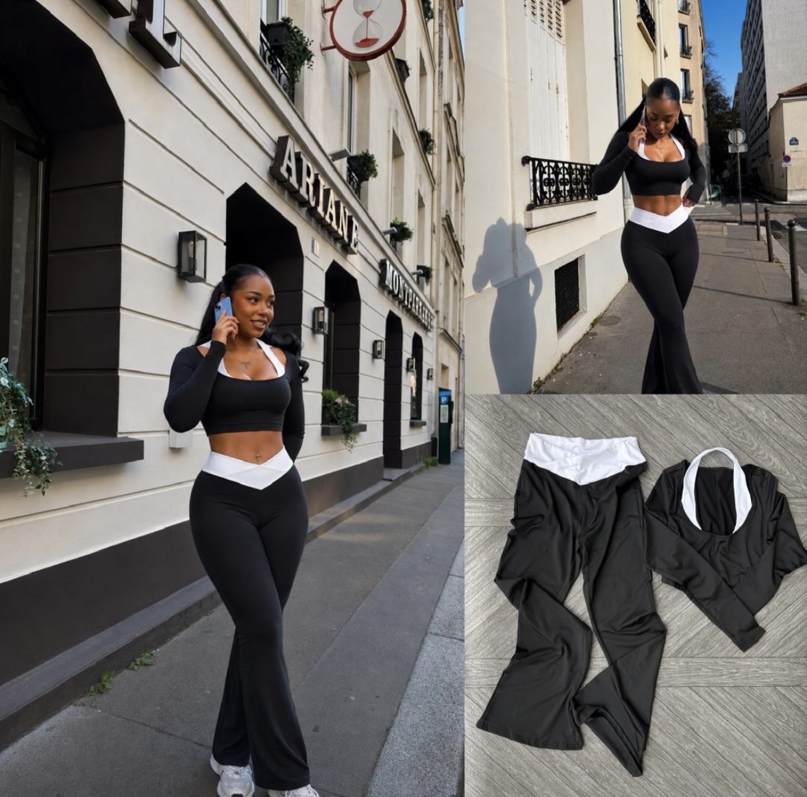 Crossover Flare Legging Set
