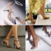 Crystal Strap Sandals Heels