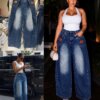 Curved Bladed Barrel Denim